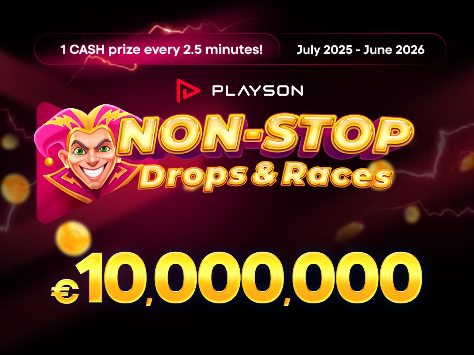 Playson : Non-Stop Drops & Races